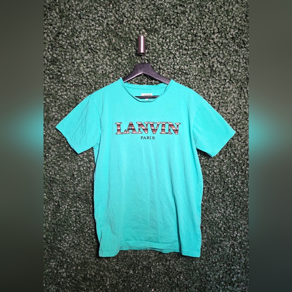 Lanvin Men's Turquoise T-Shirt